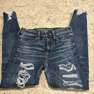 American Eagle Super Super Stretch Hi Rise Jegging Sz 4
